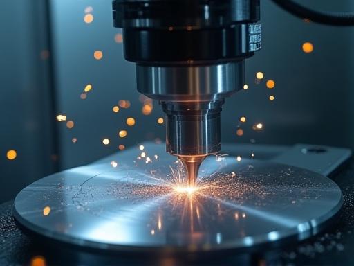 CNC-Maschine fräst Metall